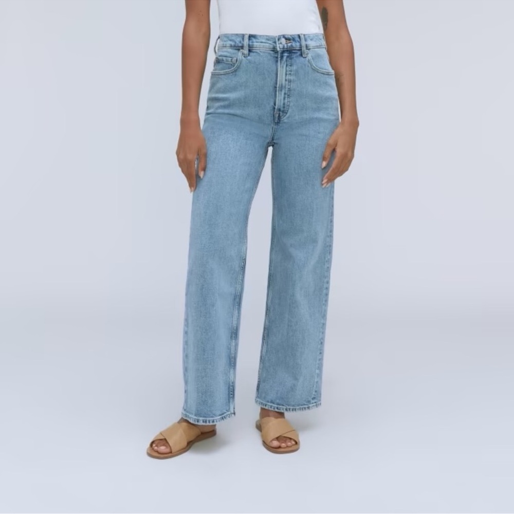 Everlane Light Blue Wide-Leg Jeans